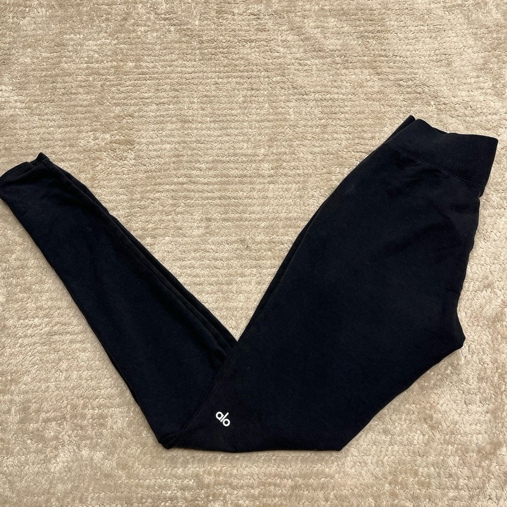 Alo Yoga Black Athletic Leggings Women's highwaist best for womens large